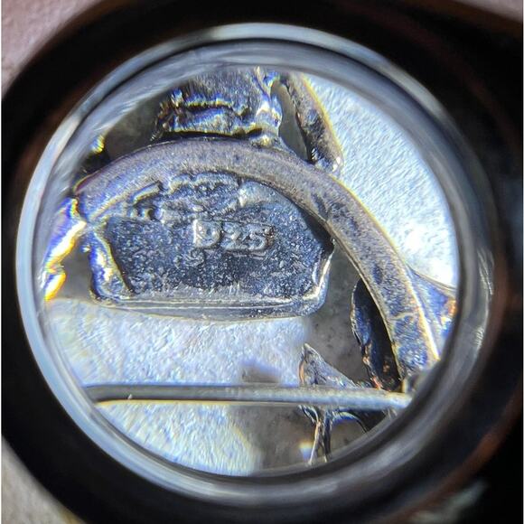 Sterling Silver Cat Pin Brooch Marked 925 Vintage Circular Wreath Kittens - Picture 5 of 9